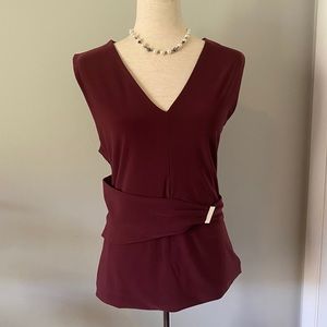 Sleeveless V-neck Jersey Tank